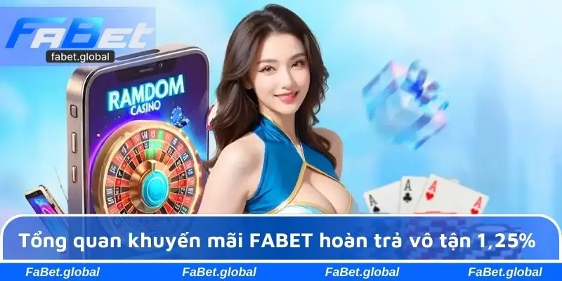Tổng quan khuyến mãi FABET hoàn trả vô tận 1,25%